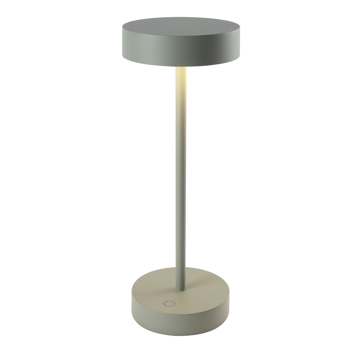 Lampe de table sans fil dimmable en aluminium couleur sauge LED SANDY SAGE H33 cm