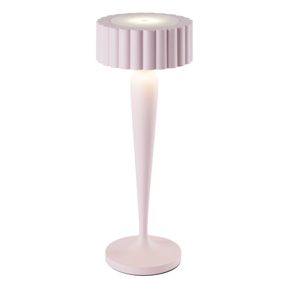 Lampe de table sans fil en aluminium rose LED TWIGGY PINK H26 cm