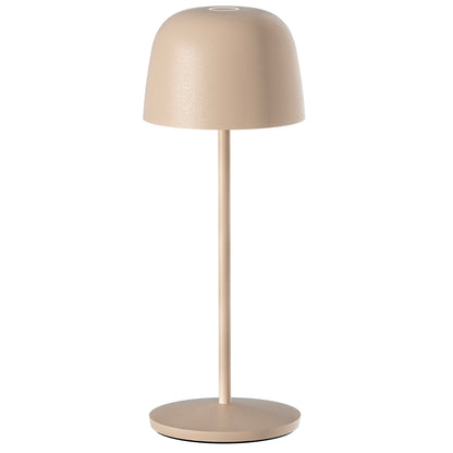 Lampe de table touch sans fil en aluminium beige LED SOPHIA CREAM blanc dimmable H28cm