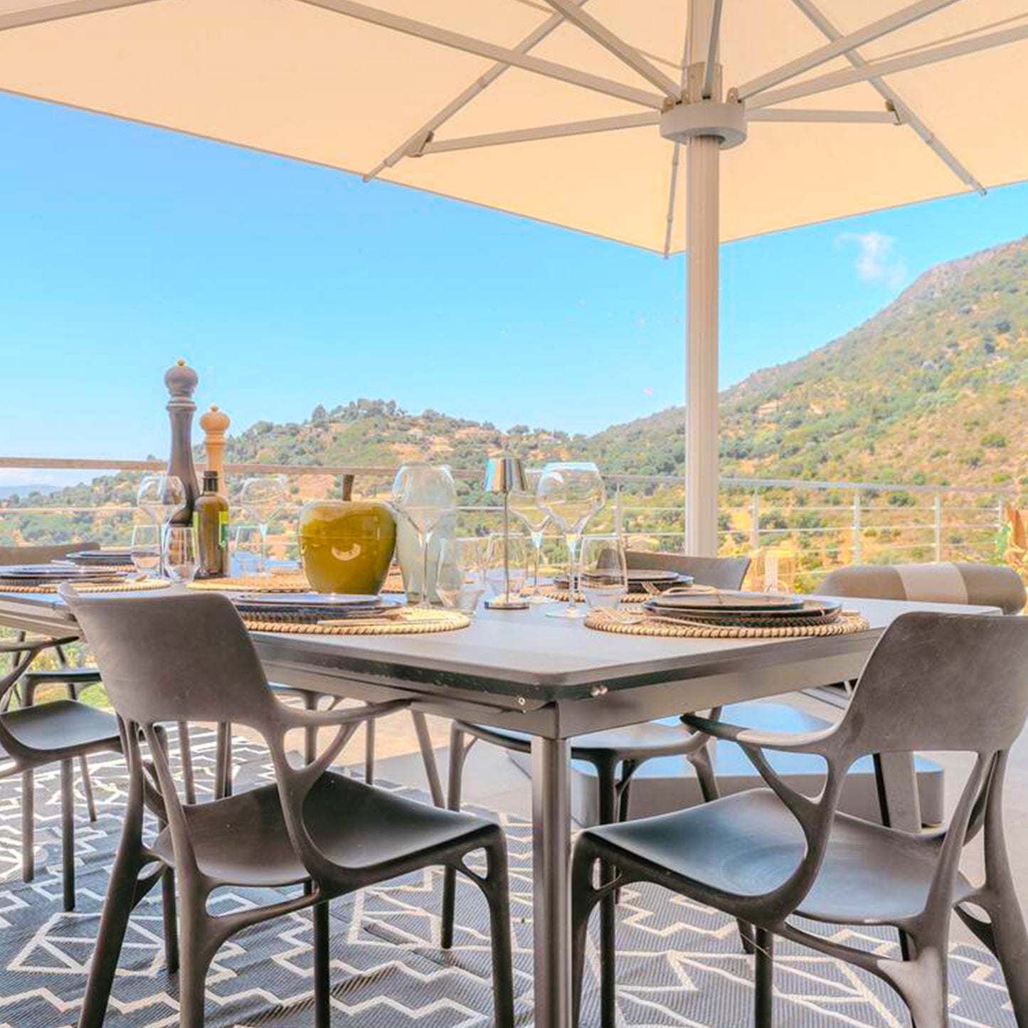 Lampe de table sans fil LED blanc chaud dimmable EMILY H25cm, Argent