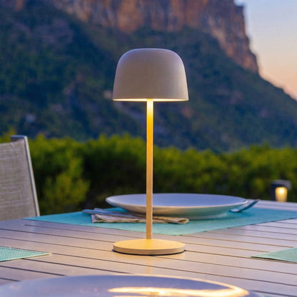 Lampe de table touch sans fil en aluminium beige LED SOPHIA CREAM blanc dimmable H28cm