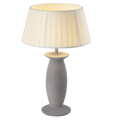 Lampe de table d'intérieur en béton avec ampoule LED rechargeable blanc chaud dimmable PING CEMENT H32,5 cm