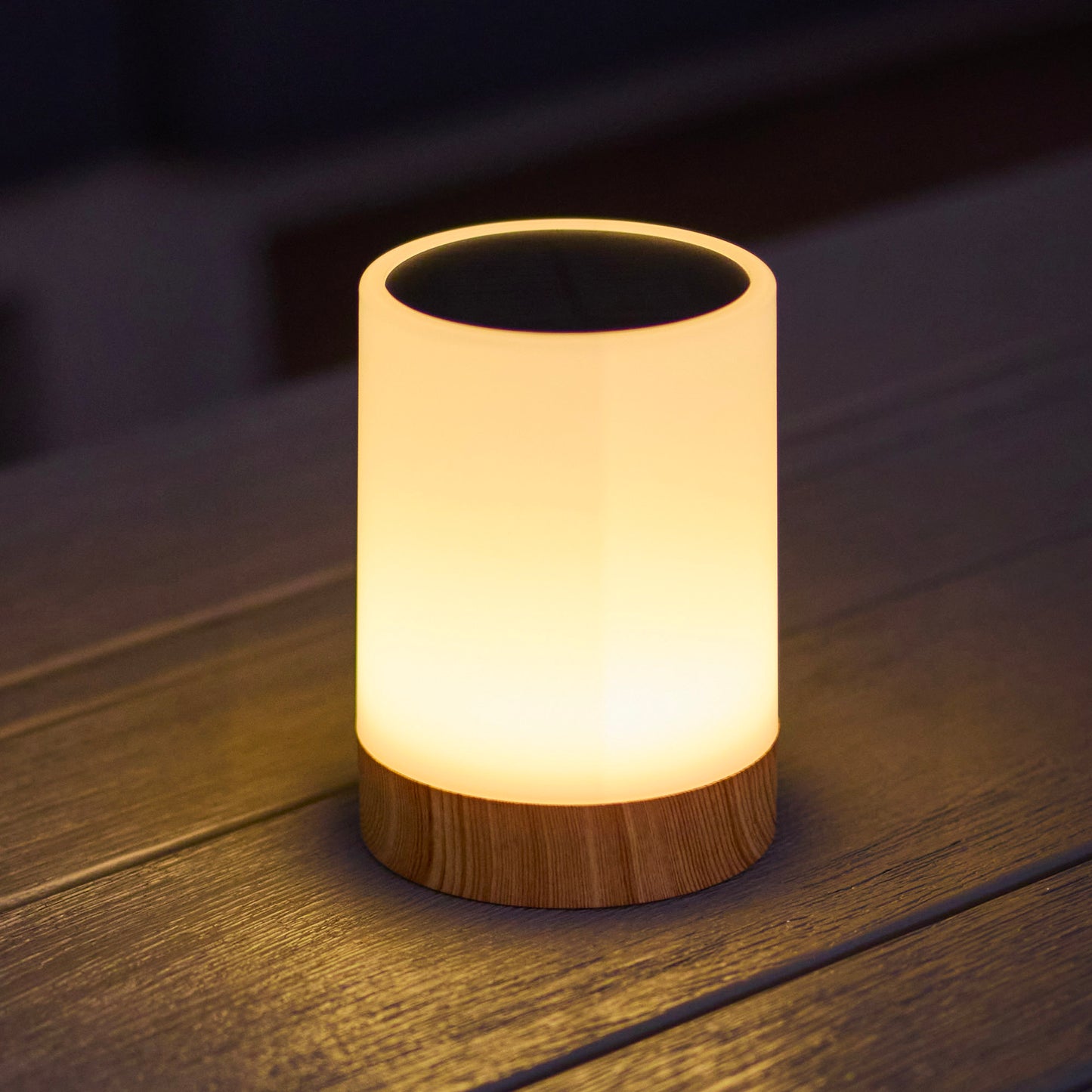 Lot de 2 Lampes de table solaires LED blanc dimmable 2x DUOLIGHT H13cm