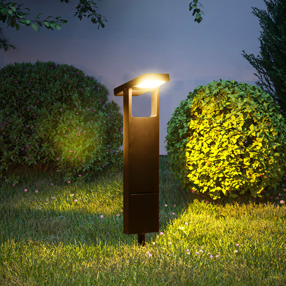 Lot de 2 Balises Solaires à Planter LED Blanc Froid/Chaud BRITY - Éclairage Extérieur Moderne, Idéal pour Jardin, Chemin et Allée, Étanches et Faciles à Installer