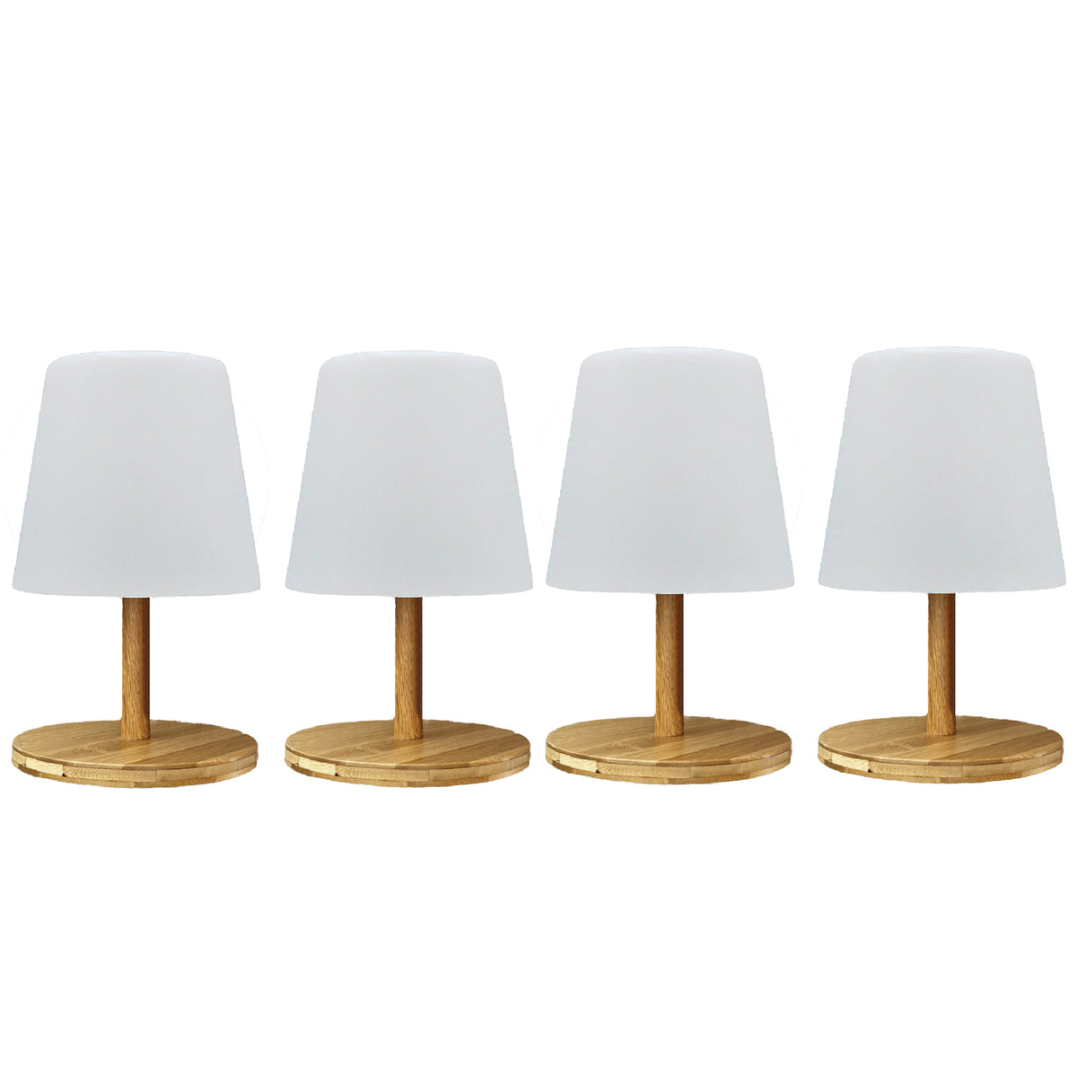 4 Lampe de table STANDY WOOD H25CM