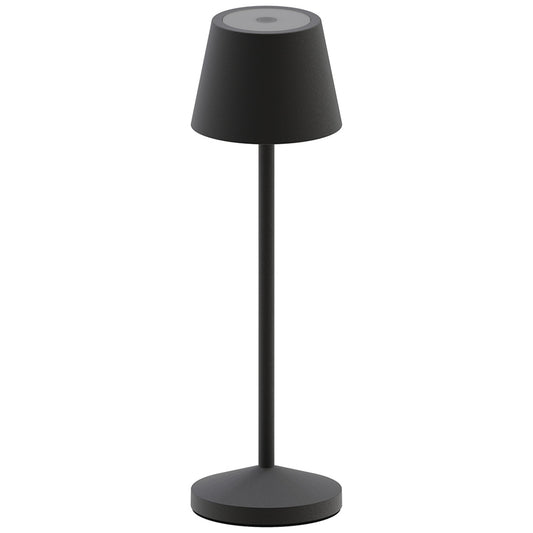 Lampe de table sans fil LED blanc chaud dimmable EMILY H25cm, Noir