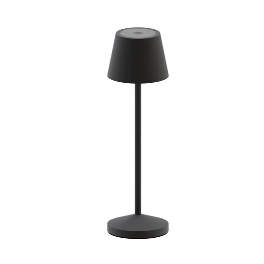 Lampe de table sans fil LED blanc chaud dimmable EMILY H25cm, Noir