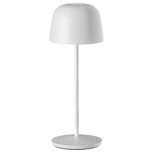 Lampe de table touch sans fil en aluminium blanc LED SOPHIA WHITE blanc dimmable H28cm