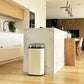 Automatic kitchen bin 42L LARGO Crème gloss in stainless steel with strapping
