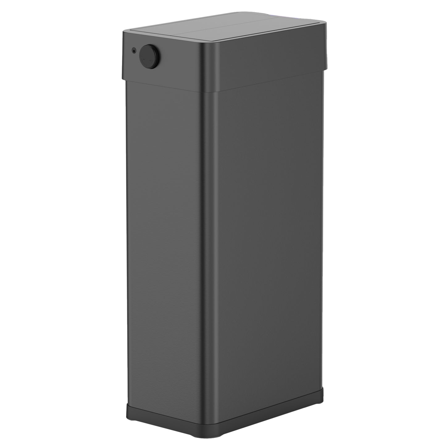 Poubelle de cuisine automatique 90L SILVERLAKE BLACK en acier Inox avec cerclage Ouverture papillon grande capacité