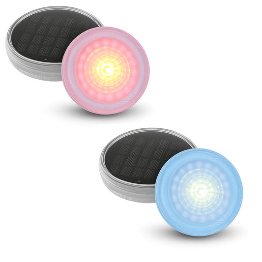 Lot de 4 lampes de piscine flottantes solaires LED multicolore étanches avec télécommande 4x SPLASHY D11cm