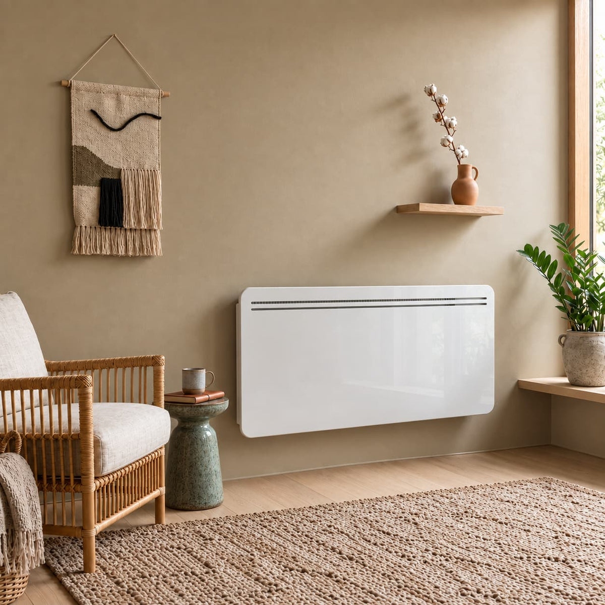 Elektrischer Trockenträgheitsheizkörper CAST IRON Block LCD-Bildschirm 2000W ASPEN NF Standard