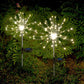 Set mit 2 dekorativen Solarleuchten zum Pflanzen LED 2x FIREWORKS SPIKE H97cm