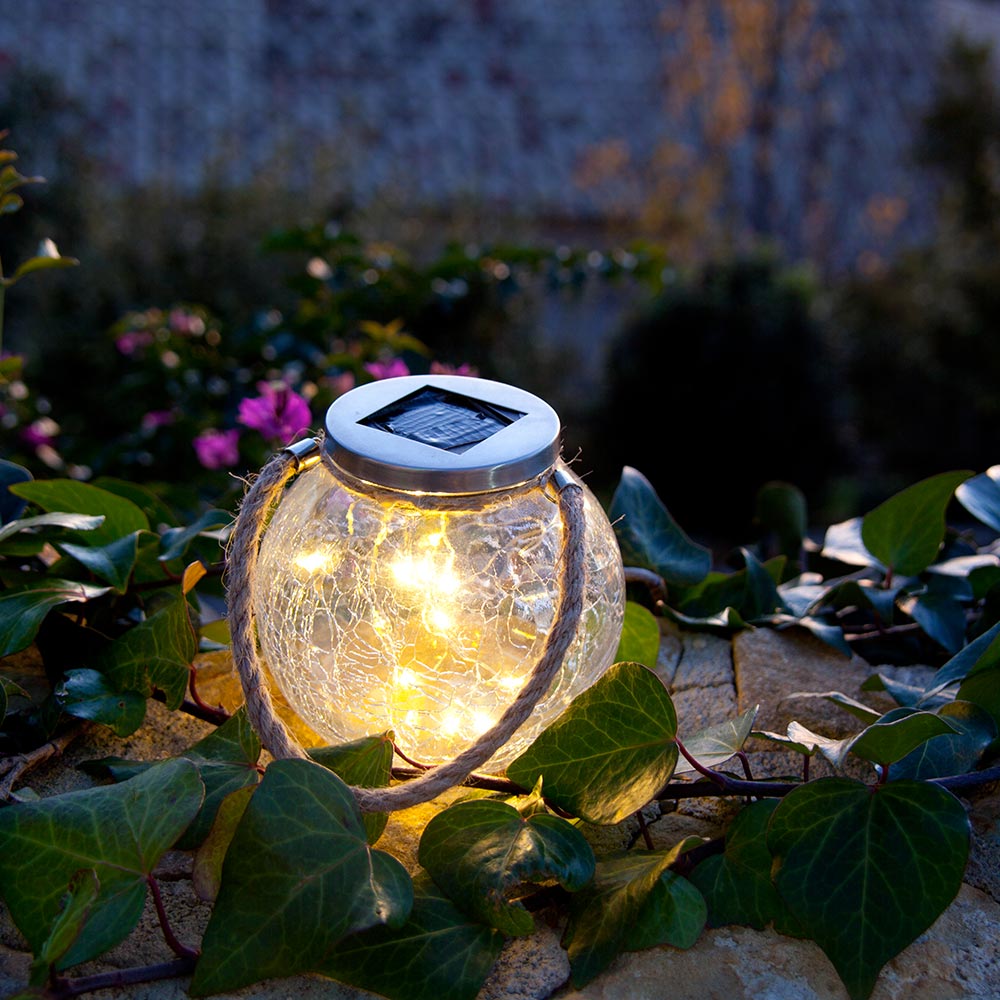 Lampe de Jardin Led solaire Lumière Solaire Suspendue Boule de