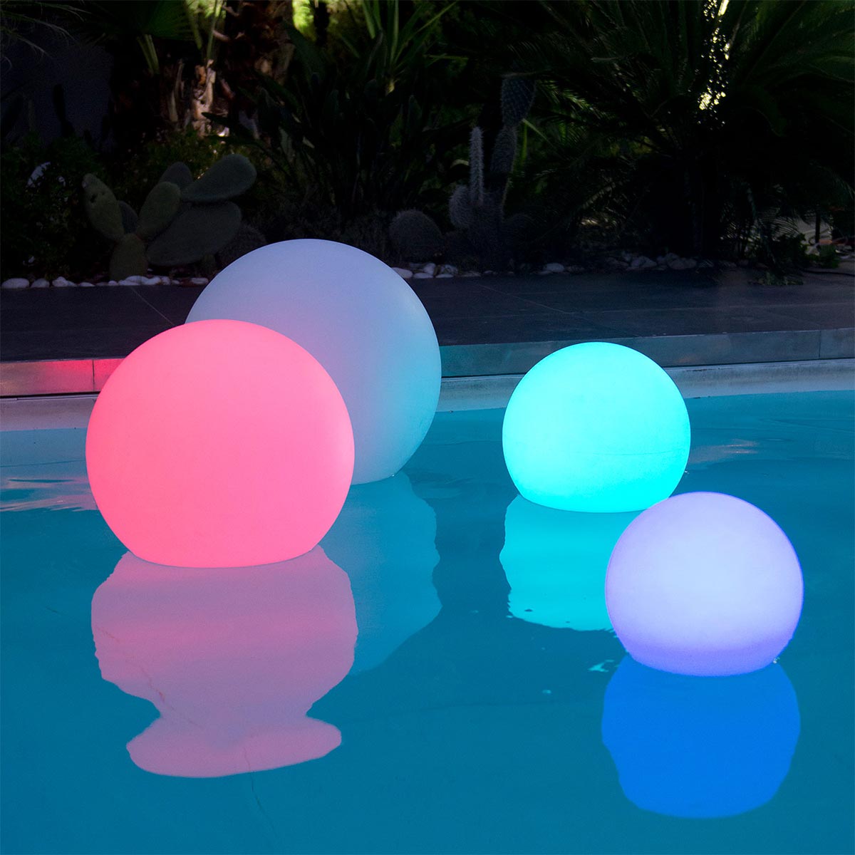 Boule lumineuse sans fil flottante LED multicolore dimmable BOBBY