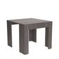 Table console extensible OREBRO + rallonges, jusqu'à 238 cm, couleur gris foncé
