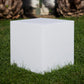 Cube lumineux tabouret filaire pour extérieur éclairage puissant LED blanc CARRY 40cm culot E27 - REDDECO.com