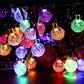 Guirlande lumineuse solaire 20 globes scintillants LED multicolore FESTY COLOR 5.80m