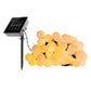 Guirlande lumineuse solaire ampoules rondes 60 LED blanc chaud BILLY 6.90m - REDDECO.com