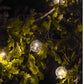 Guirlande lumineuse solaire 10 globes transparents LED blanc chaud PARTY CLEAR SOLAR 5.90m 8 modes - REDDECO.com