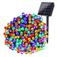 Guirlande lumineuse solaire décoration extérieur 100 LED multicolore YOGY SOLAR RGB 8.90m 8 modes - REDDECO.com