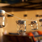 Guirlande lumineuse solaire 10 bocaux en verre micro LED blanc chaud BOKY 4m - REDDECO.com