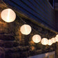 Guirlande lumineuse solaire 10 lampions lanternes chinoises LED blanc LYZY 4m - REDDECO.com