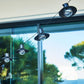 Guirlande lumineuse solaire 10 abat-jours en métal LED blanc chaud COUNTRY 3.80m