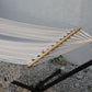 FRIOUL bohemian style hammock with fringes 100x200cm pearl gray