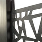 Lot de 4 lames décoratives horizontales en aluminium ajouré PRISM pour clôture composite + cadre