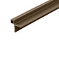 Lot de 3 cornières d'angle bois composite couleur bois longueur 250 cm