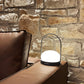 Wireless table lamp metal handle warm white LED DAY H22cm