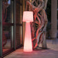 Lampadaire design sans fil LED abat-jour ondulé multicolore dimmable LADY H110cm avec télécommande - REDDECO.com