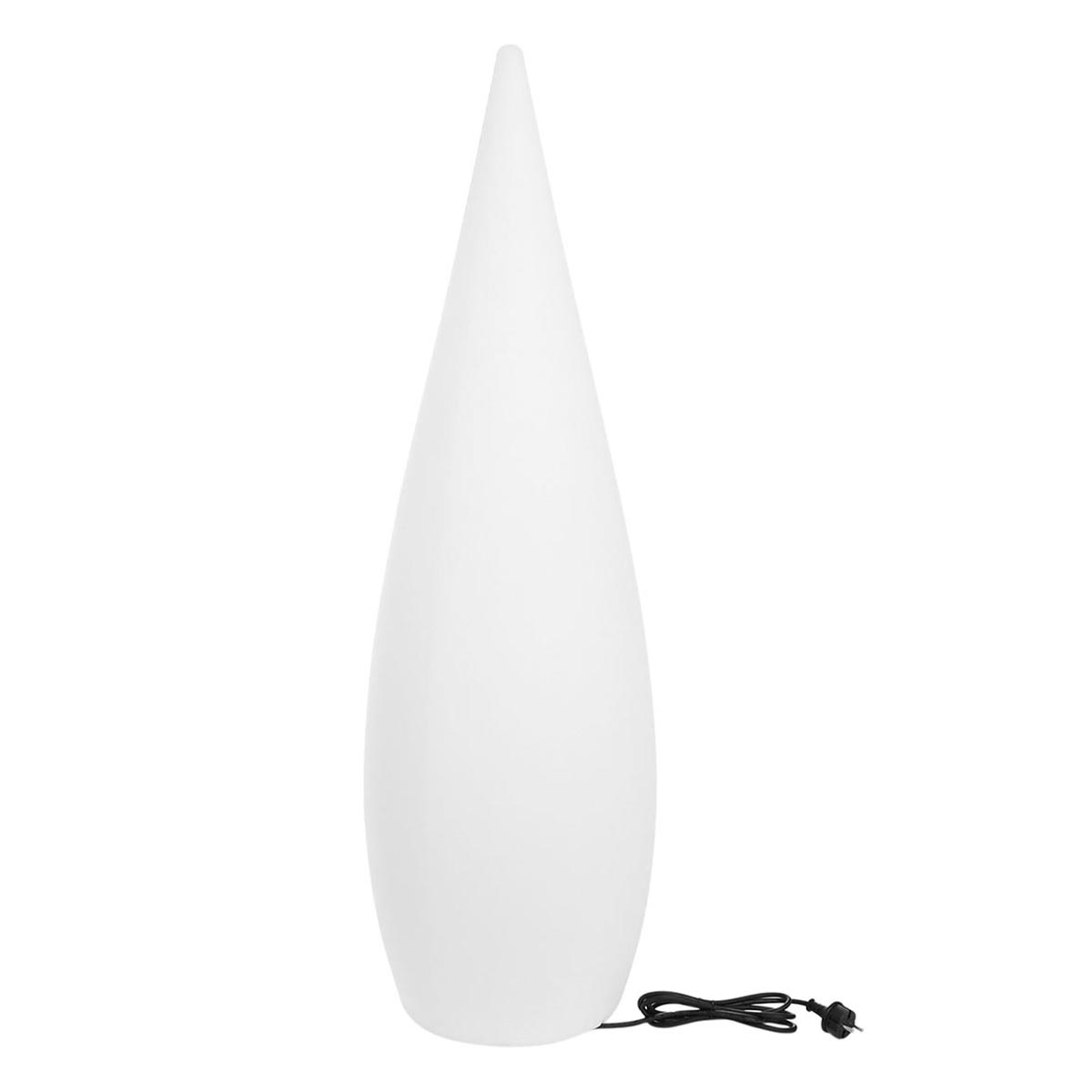 Lampadaire lumineux filaire goutte pour extérieur éclairage puissant LED blanc CLASSY H120cm culot E27 - REDDECO.com