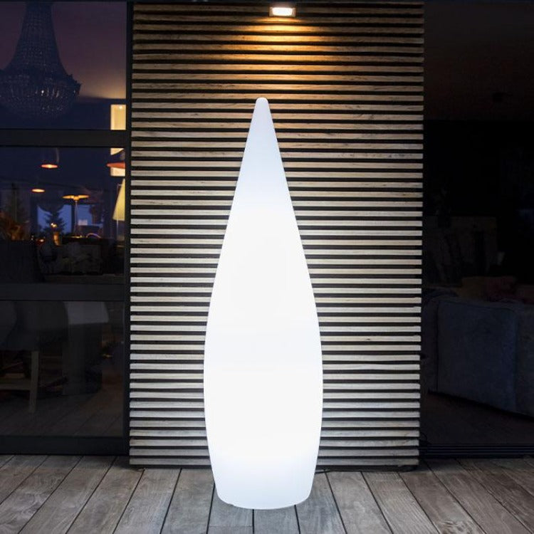 Lampadaire lumineux filaire goutte pour extérieur éclairage puissant LED blanc CLASSY H120cm culot E27 - REDDECO.com