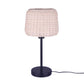 ISIDORA table lamp in natural rattan and metal with E27 socket H44 cm
