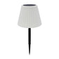 Lampe de table solaire 2 en 1 à planter ou à poser pied metal abat-jour ondulé LED blanc dimmable BOUFFANT H62cm - REDDECO.com