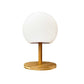 Lampe de table sans fil pied en bambou extensible LED blanc chaud/blanc LUNY H28cm