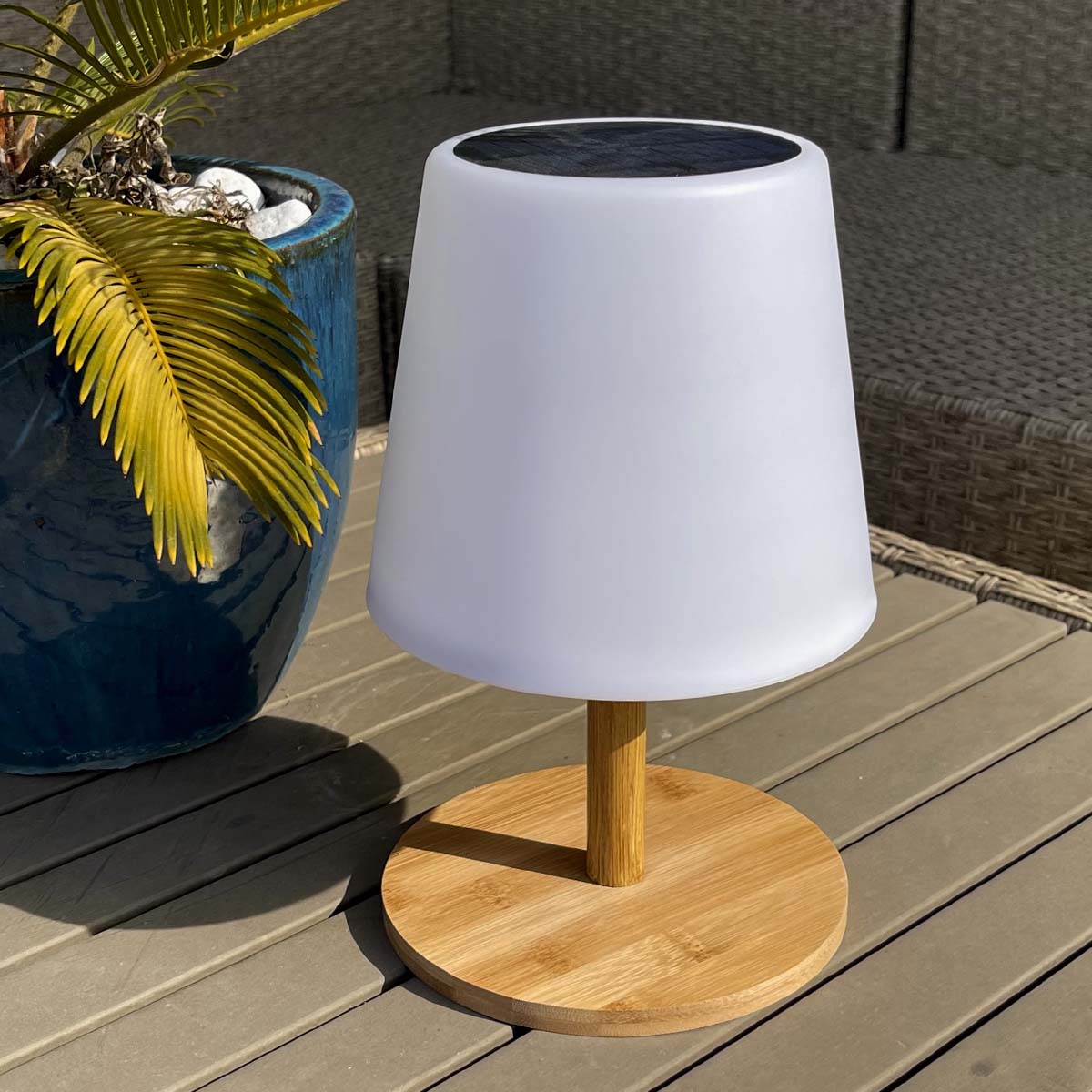 Lampe de table sans fil STANDY MINI BAMBOU H25cm Lampe de table sans fil STANDY MINI BAMBOU H25cm