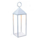 Lanterne design en aluminium sans fil poignée métal LED blanc chaud NUNA H47cm - REDDECO.com