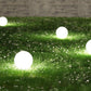Lot de 2 boules solaires lumineuses à piquer balisage d'allée LED blanc MOONY ∅20 cm