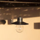 Lot de 2 suspensions solaires abat-jour métal vieilli style industriel ampoule micro LED blanc chaud COVER H40cm - REDDECO.com