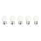 Lot de 5 ampoules LED E27 blanc globe compatible guirlande PARTY BULB WHITE H7cm - REDDECO.com