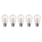 Lot de 5 ampoules LED E27 blanc chaud filament vintage compatible guirlande PARTY BULB FILAMENT H9cm - REDDECO.com