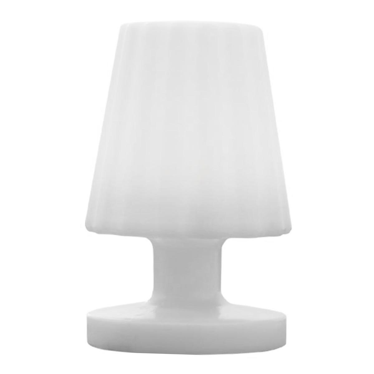 Mini lampe à poser rechargeable sans fil LED blanc chaud dimmable LADY MINI H22cm - REDDECO.com