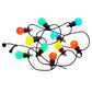 Connectable outdoor light garland 10 multicolored LED globes PARTY GUINGUETTE 6.50m 8 modes