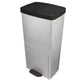 Vertical sorting kitchen bin 70 liters PICEA Gray double compartment