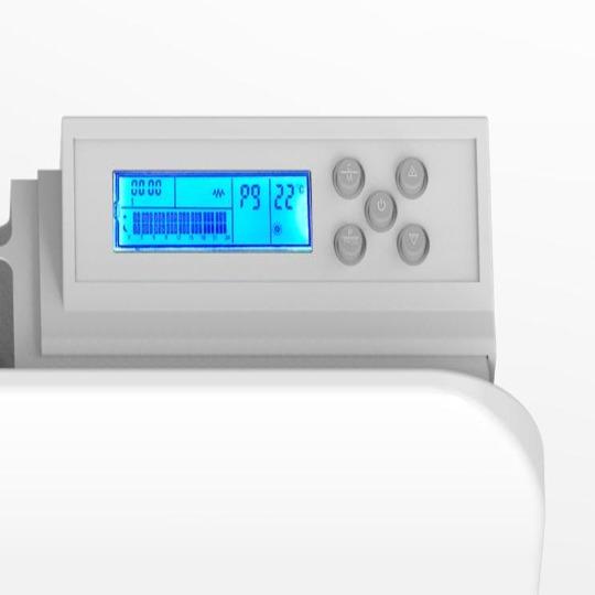 Radiateur électrique à inertie sèche CERAMIQUE écran LCD 1000W POWELL Norme NF