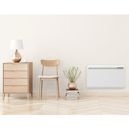 Radiateur électrique à inertie sèche bloc FONTE écran LCD 1500W ASPEN Norme NF - REDDECO.com