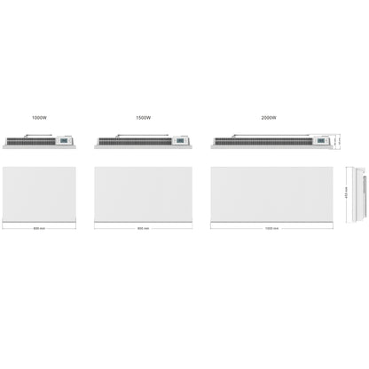 CERAMIC Dry Trägheits-Elektroheizung LCD-Bildschirm 2000W POAS